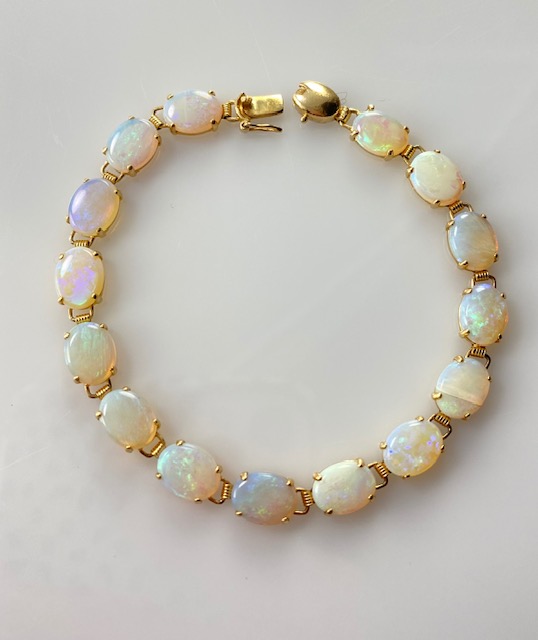 Dainty October Birthstone Rainbow Opal Bracelet in 14k Gold Fill, October  Birthday Gift or Boho Bridal Jewelry, Select Your Style Now - Etsy